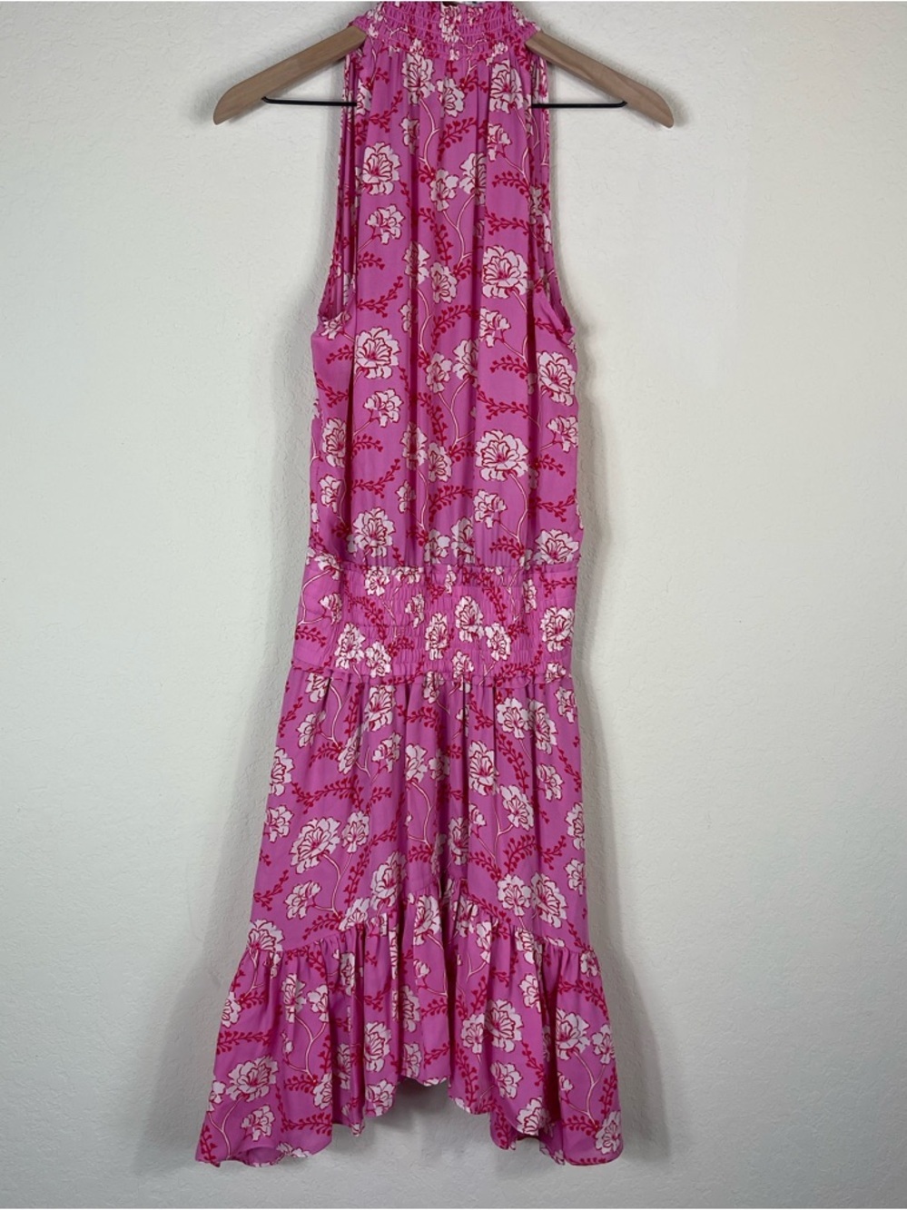 ALC Cody Silk Floral Halter Dress Pink Size 4 - Picture 6 of 8
